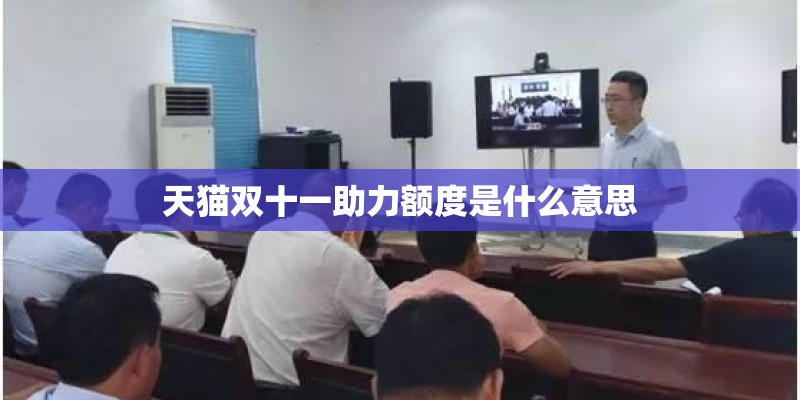 天猫双十一助力额度是什么意思