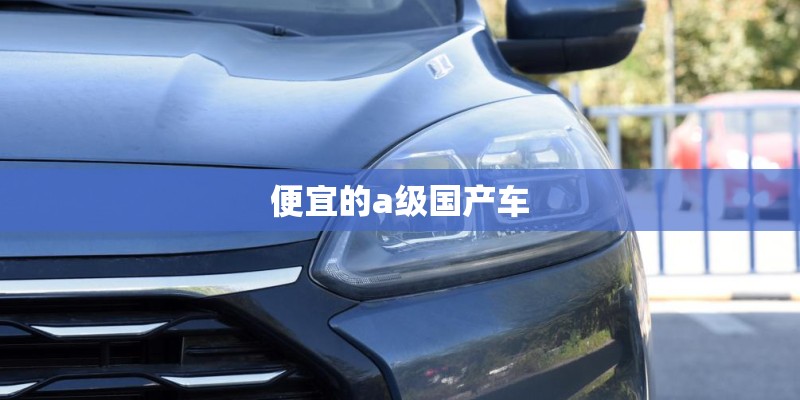 便宜的a级国产车