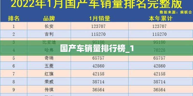 国产车销量排行榜_1 国产车销量排行榜_1
