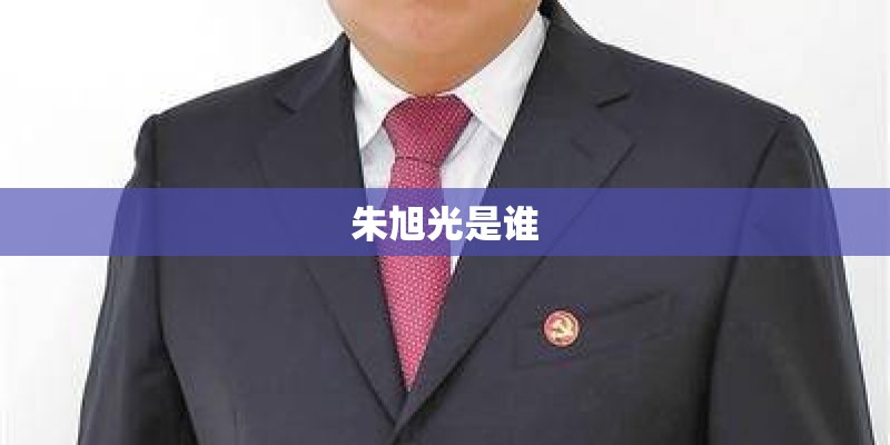 朱旭光是谁
