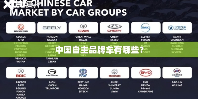 中国自主品牌车有哪些？