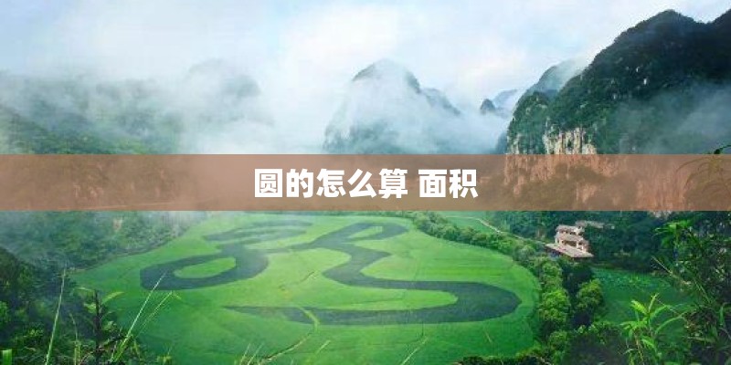 圆的怎么算 面积 圆的怎么算 面积
