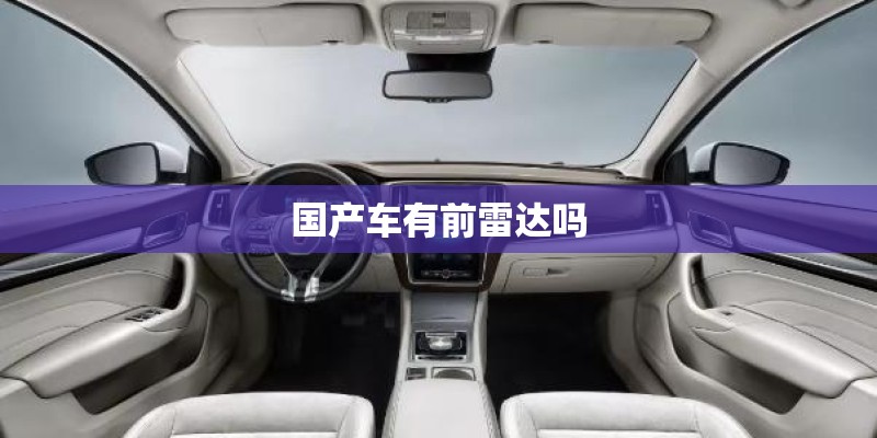 国产车有前雷达吗 国产车有前雷达吗