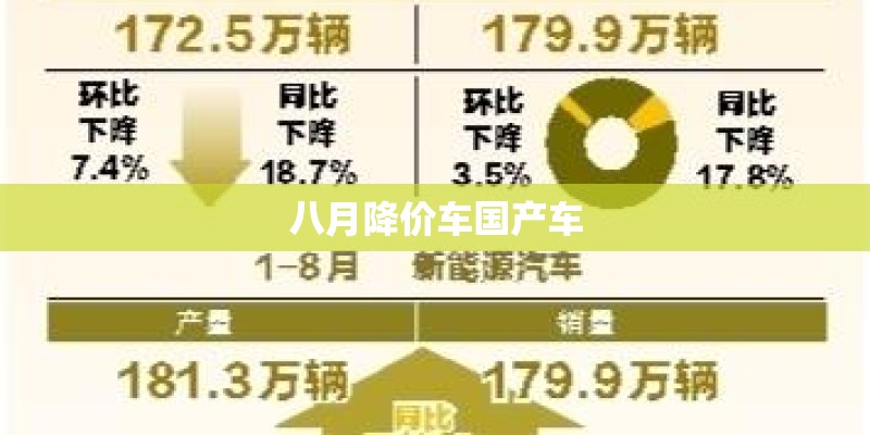 八月降价车国产车 八月降价车国产车