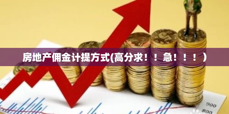 房地产佣金计提方式(高分求!!急!!!) 房地产佣金计提方式(高分求!!急!!!)